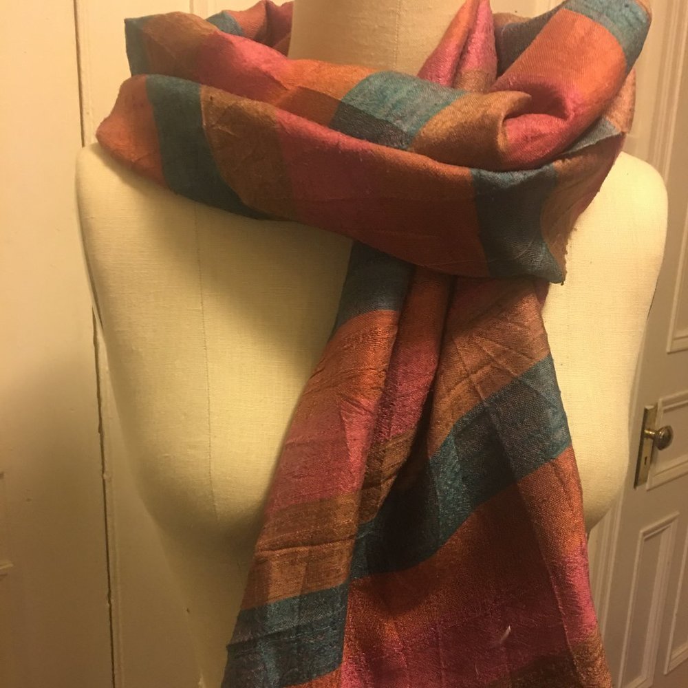 Hand woven Silk Scarf